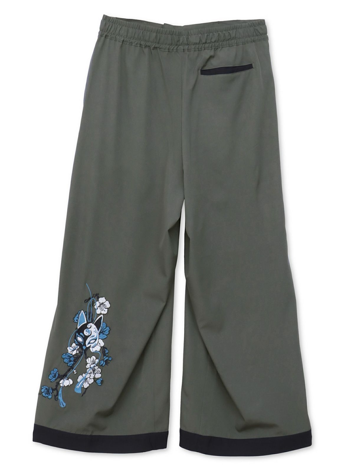 【雅結 -EN-】“狐面”総刺繍ハカマワイドパンツ