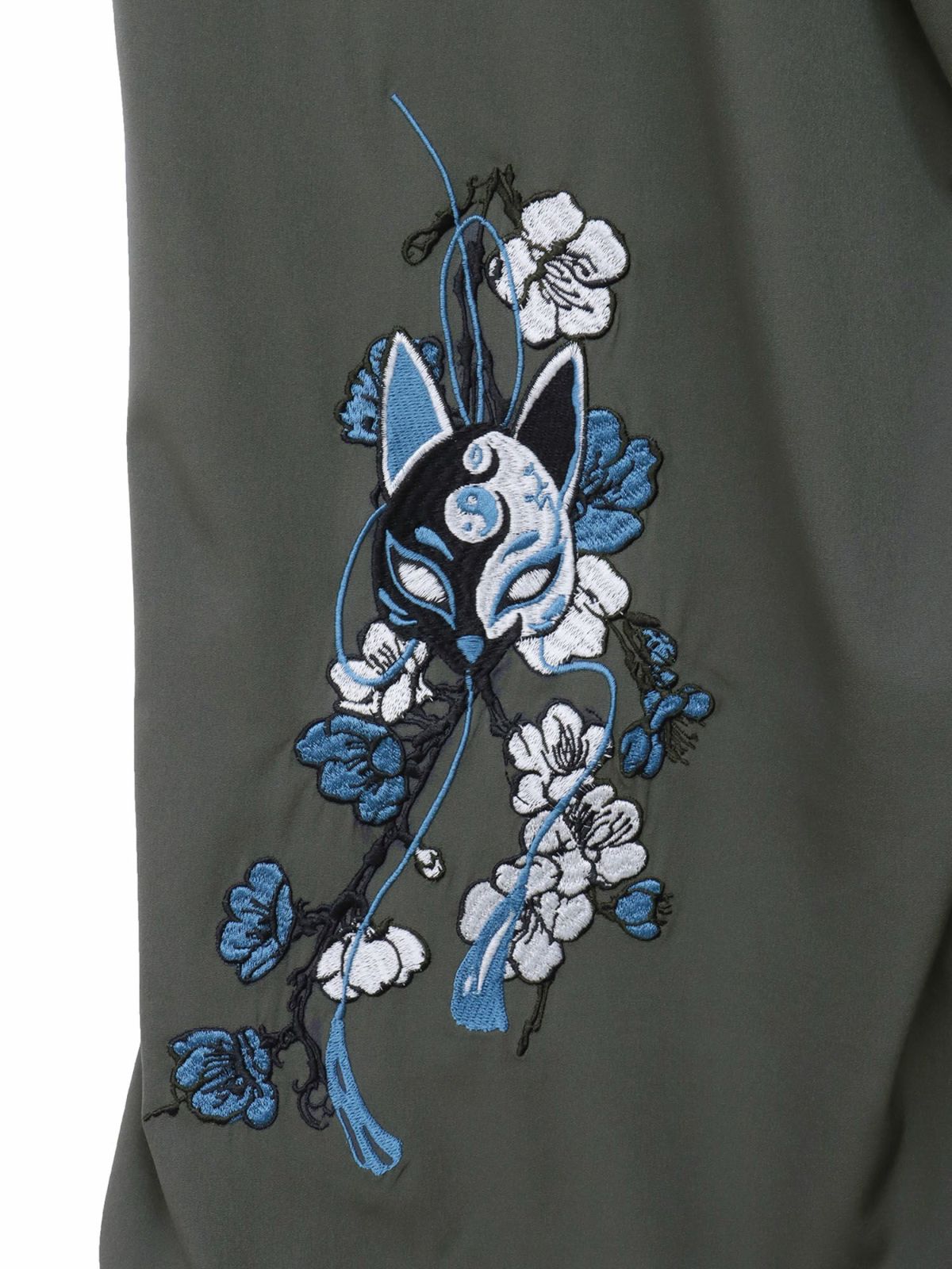 【雅結 -EN-】“狐面”総刺繍ハカマワイドパンツ