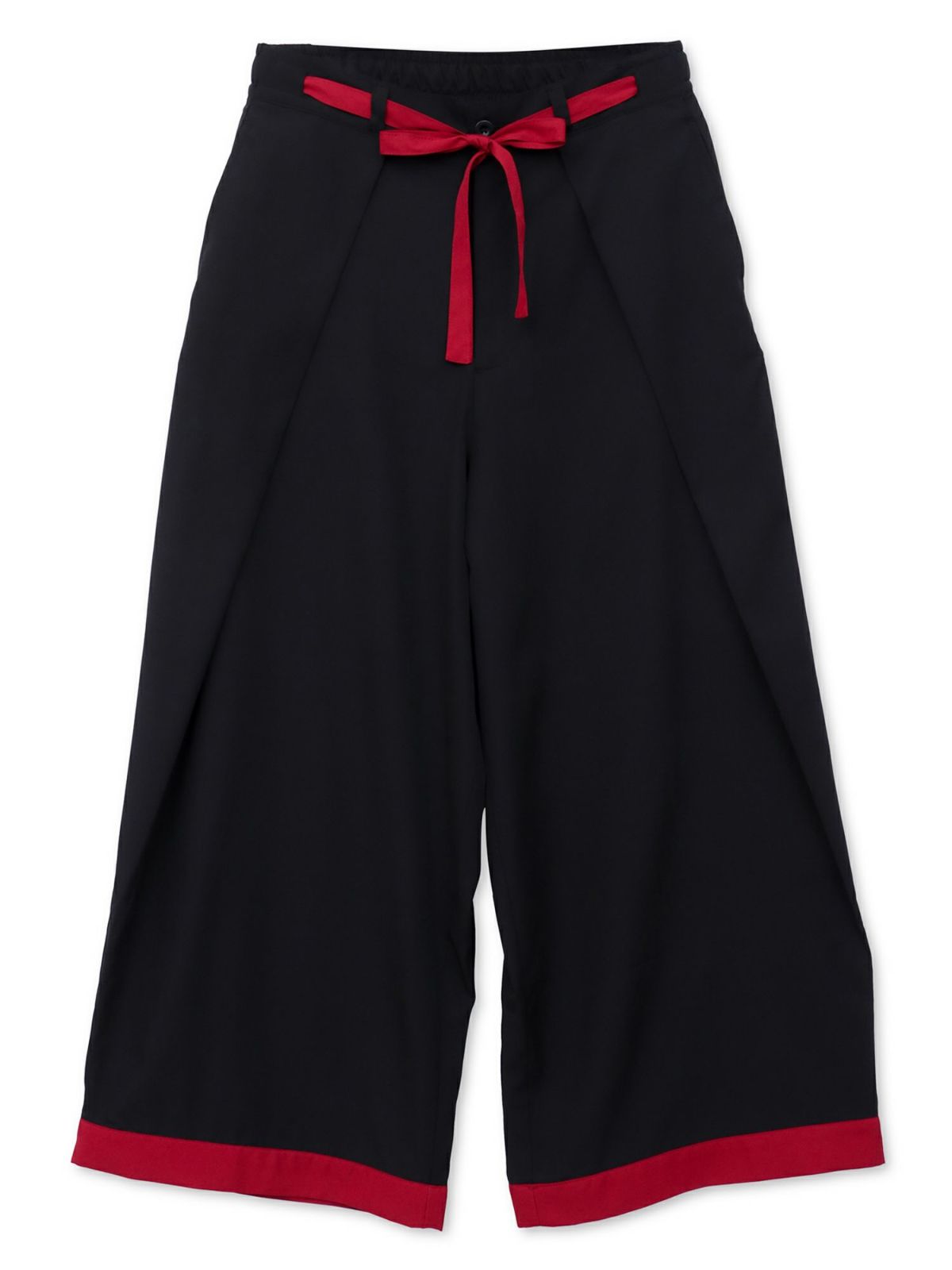 【雅結 -EN-】“狐面”総刺繍ハカマワイドパンツ