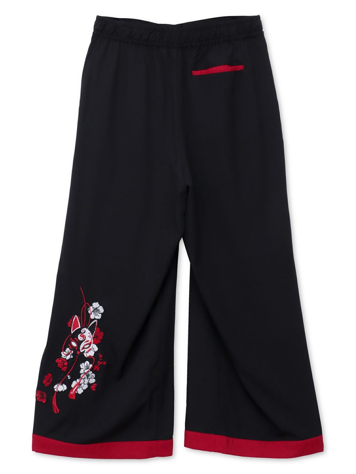 【雅結 -EN-】“狐面”総刺繍ハカマワイドパンツ
