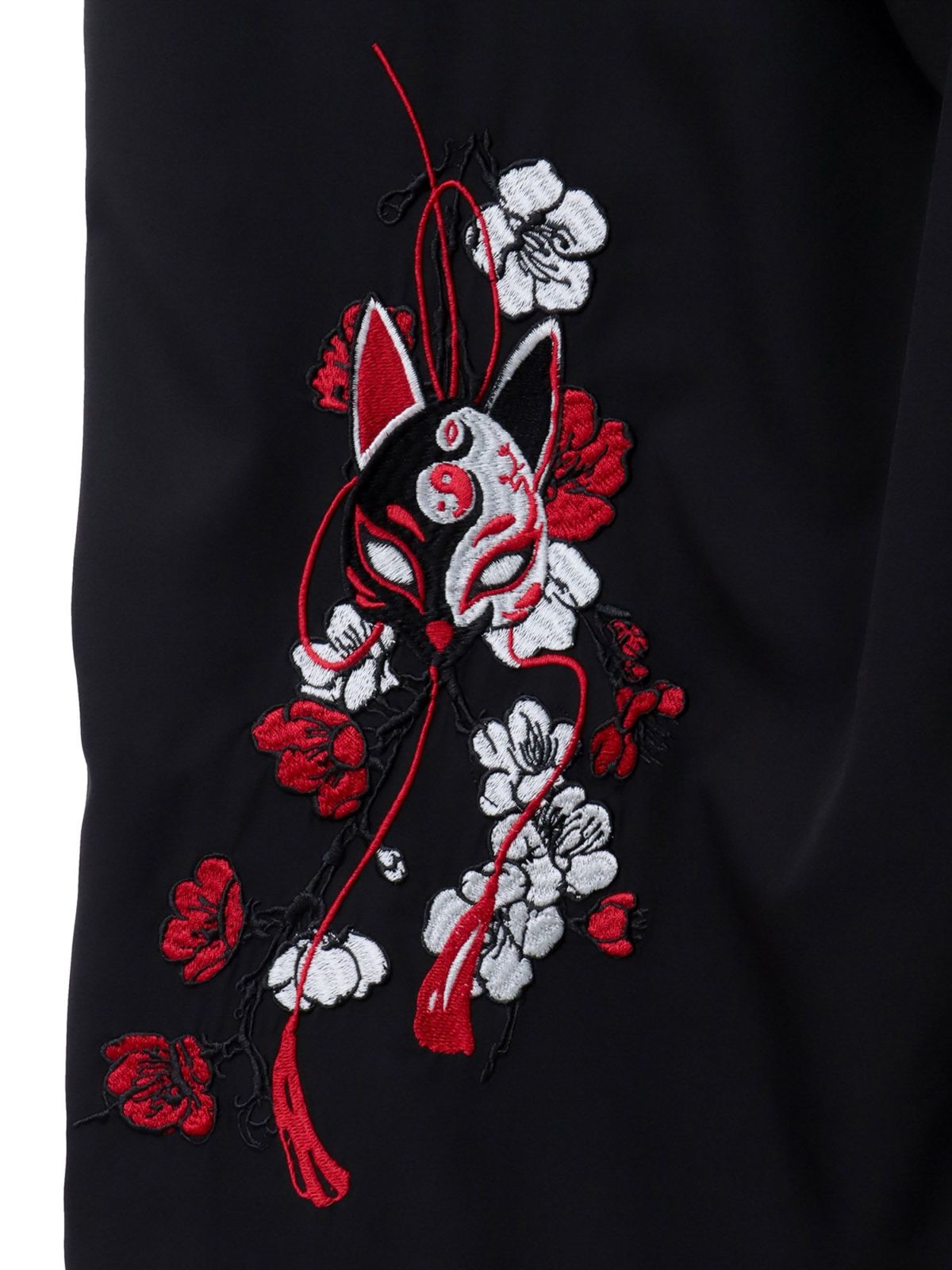 【雅結 -EN-】“狐面”総刺繍ハカマワイドパンツ