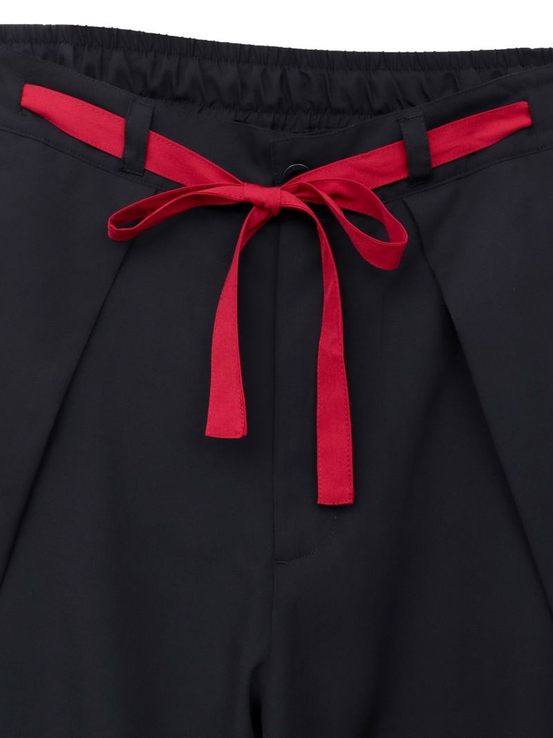 【雅結 -EN-】“狐面”総刺繍ハカマワイドパンツ