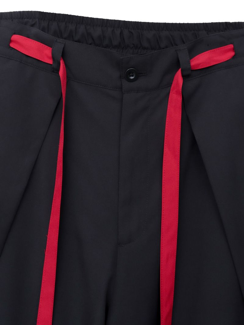 【雅結 -EN-】“狐面”総刺繍ハカマワイドパンツ