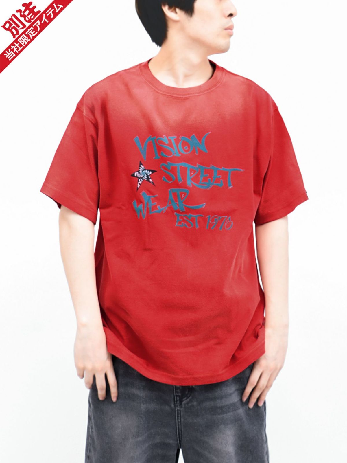 【VISION STREET WEAR】“Star”プリントTシャツ〔別注〕