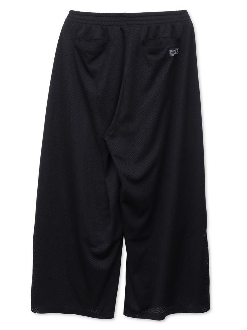 【DRASTIC GARDEN】“稲妻の薔薇”総刺繍メッシュ素材ワイドパンツ