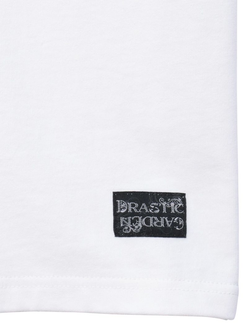 【DRASTIC GARDEN】“稲妻の薔薇”ワンポイント刺繍Tシャツ