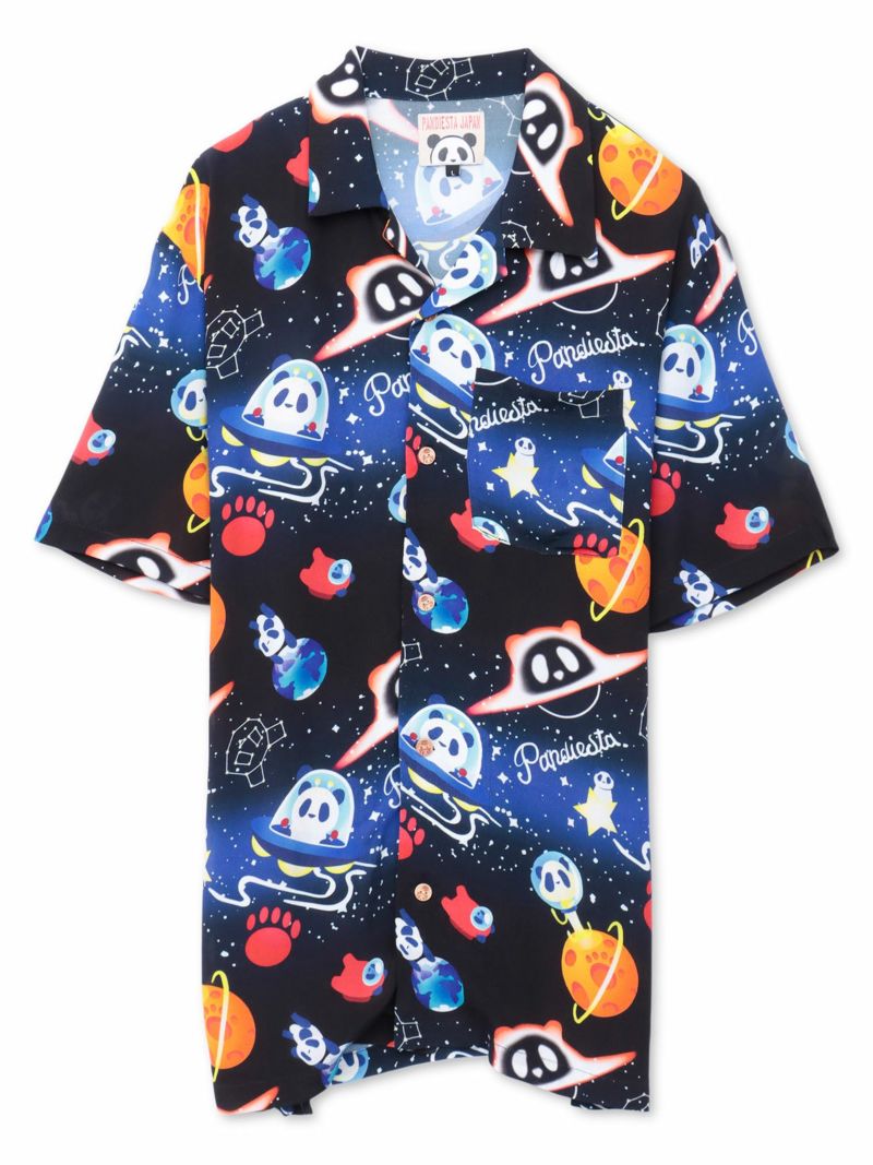 【PANDIESTA JAPAN】“スペースパンダ”レーヨンアロハシャツ