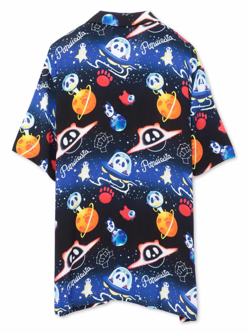 【PANDIESTA JAPAN】“スペースパンダ”レーヨンアロハシャツ