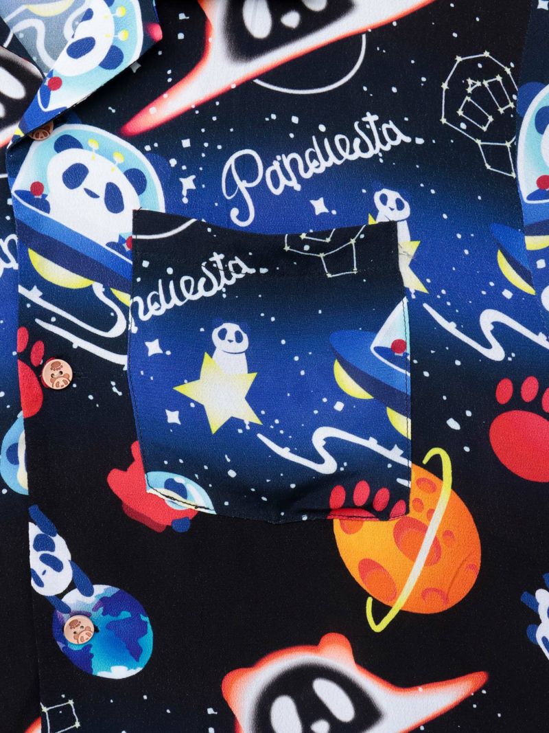 【PANDIESTA JAPAN】“スペースパンダ”レーヨンアロハシャツ