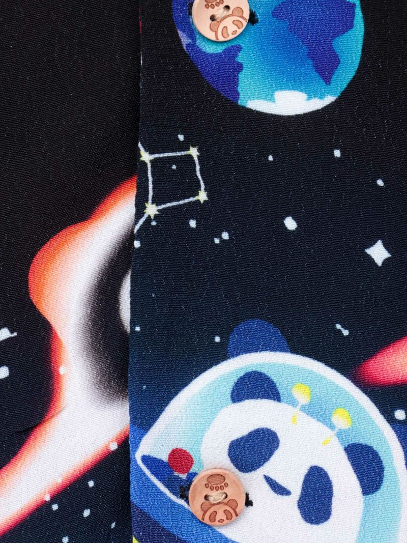 【PANDIESTA JAPAN】“スペースパンダ”レーヨンアロハシャツ