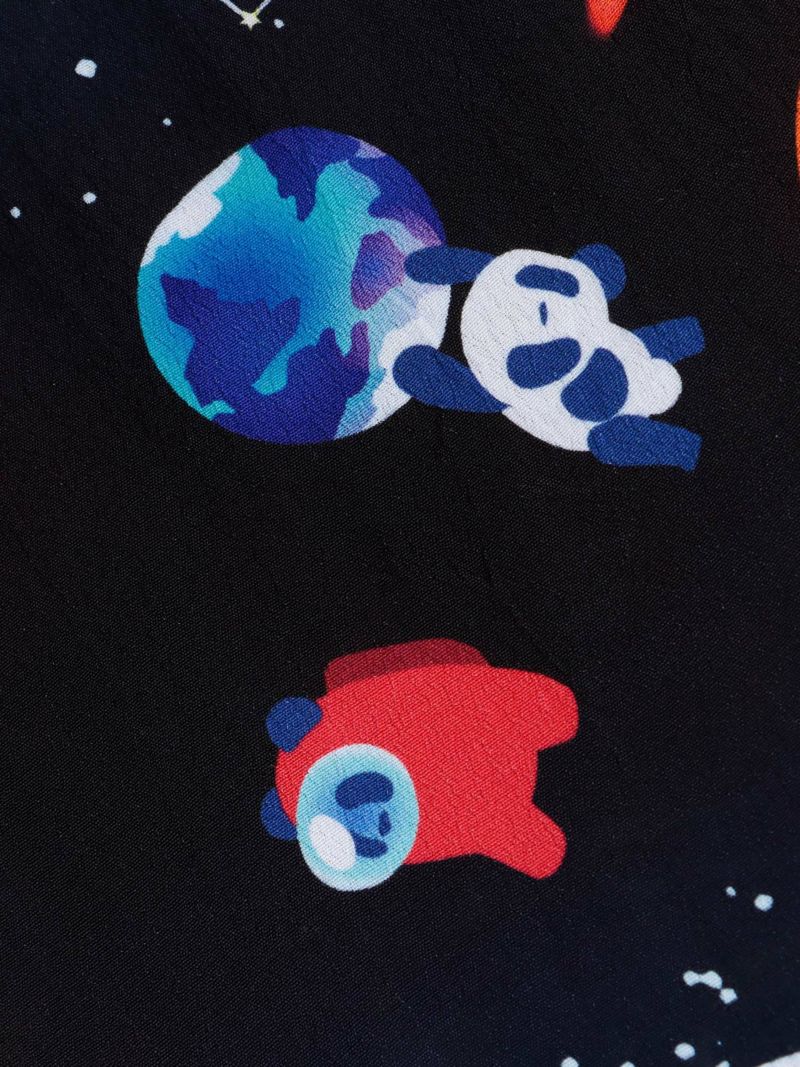 【PANDIESTA JAPAN】“スペースパンダ”レーヨンアロハシャツ