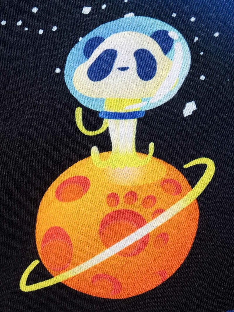 【PANDIESTA JAPAN】“スペースパンダ”レーヨンアロハシャツ