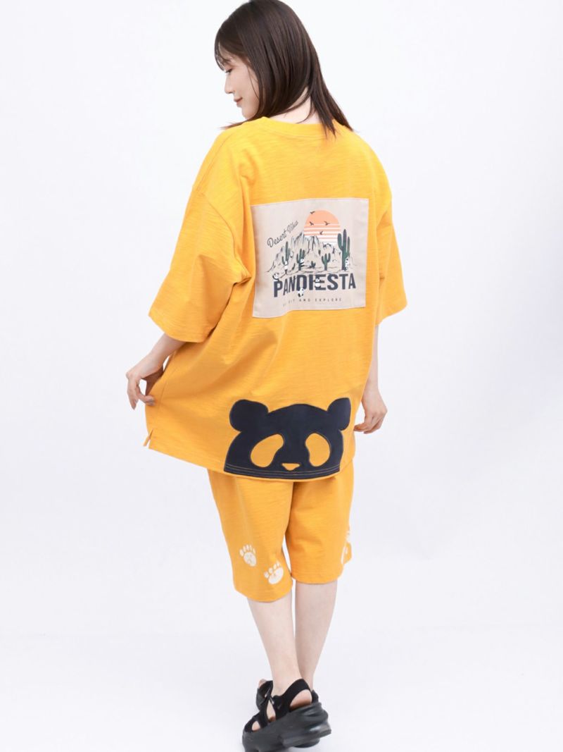 【PANDIESTA JAPAN】カンガルーポケット付きTシャツ&ショーツ セットアップ