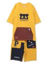 【PANDIESTA JAPAN】カンガルーポケット付きTシャツ&ショーツ セットアップ