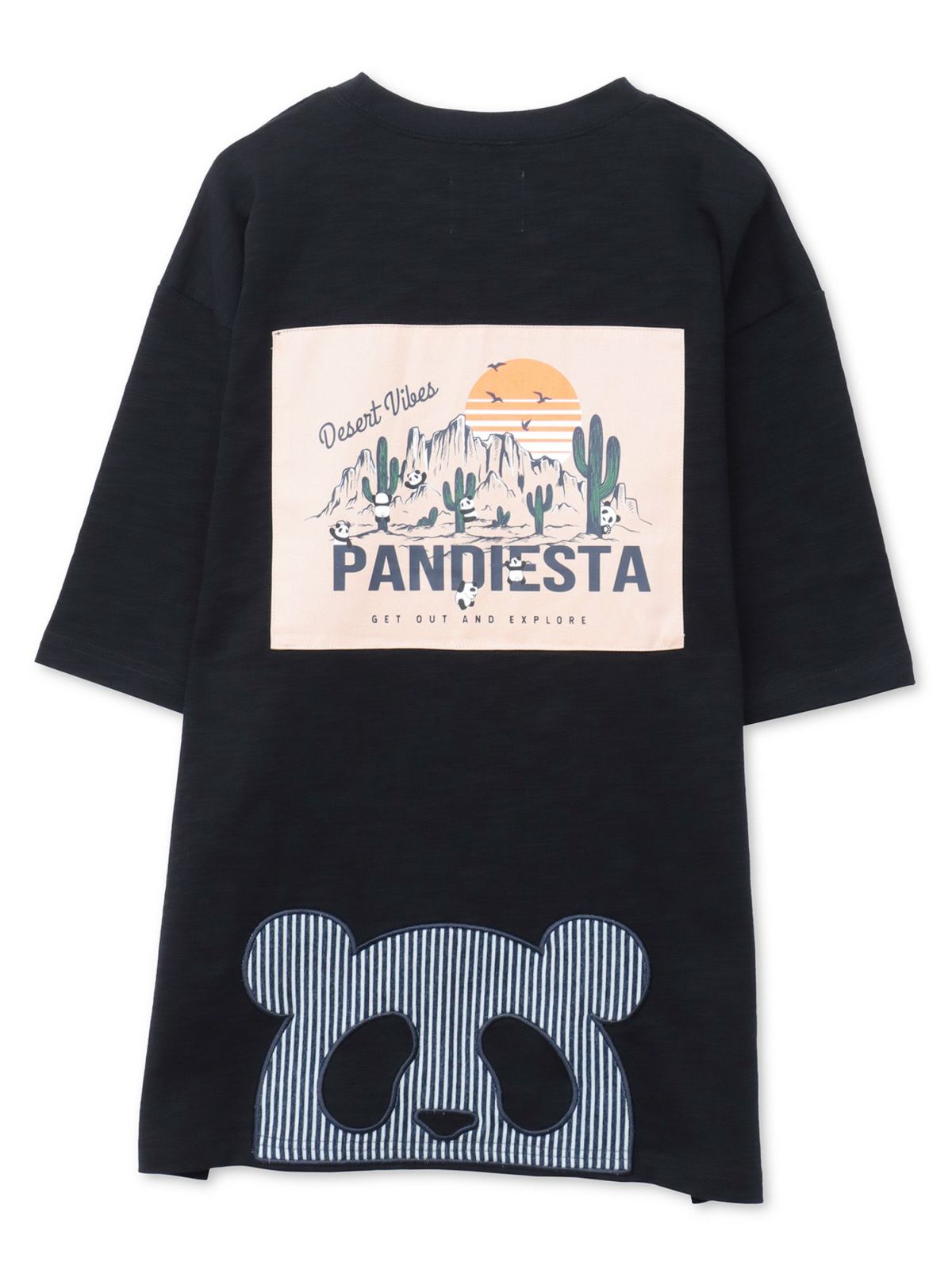 【PANDIESTA JAPAN】カンガルーポケット付きTシャツ&ショーツ セットアップ