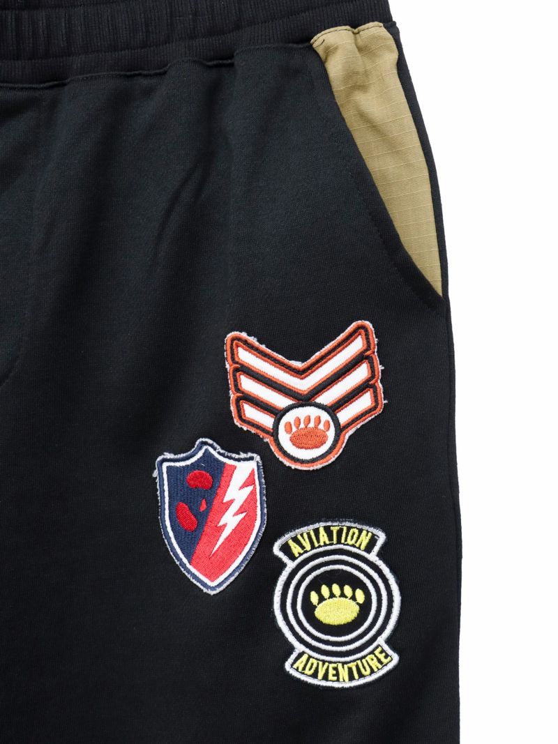 【PANDIESTA JAPAN】ミリタリー切替スウェットショートパンツ