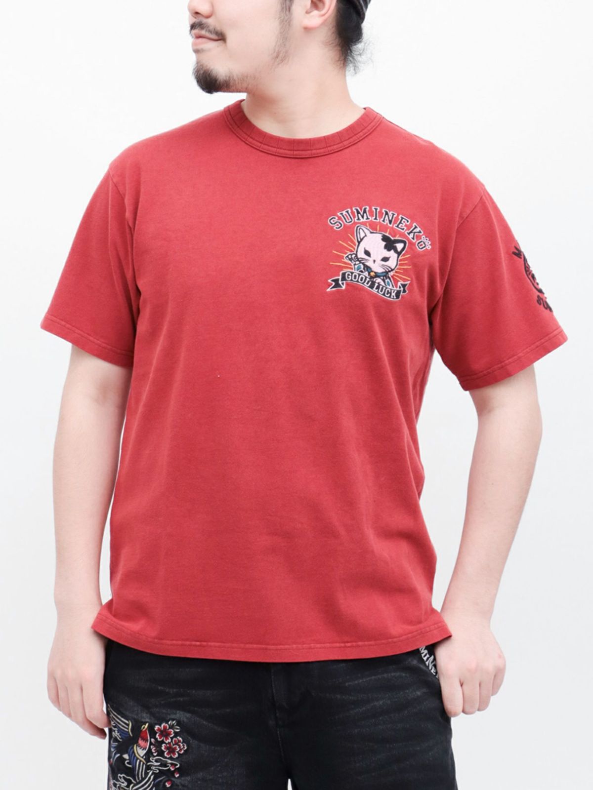 【SUMINEKO】“招きスミネコ”総刺繍Tシャツ