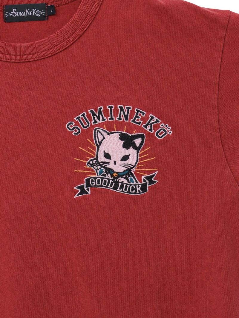 【SUMINEKO】“招きスミネコ”総刺繍Tシャツ