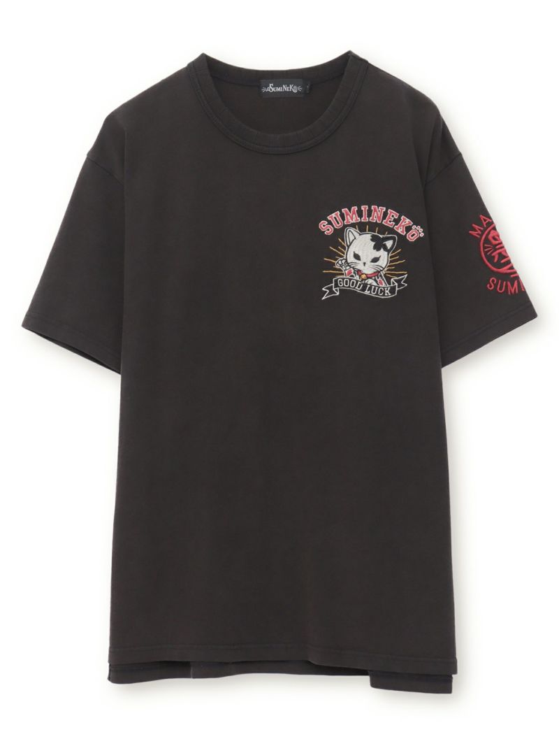 【SUMINEKO】“招きスミネコ”総刺繍Tシャツ