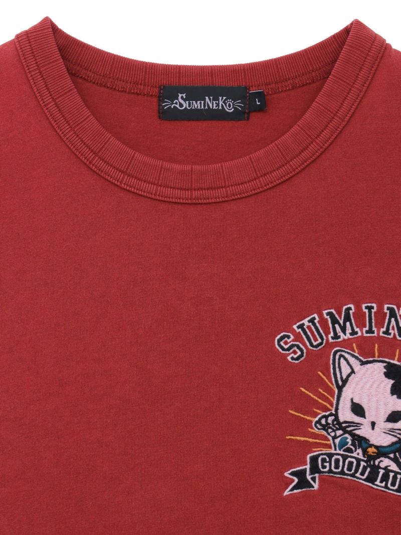 【SUMINEKO】“招きスミネコ”総刺繍Tシャツ