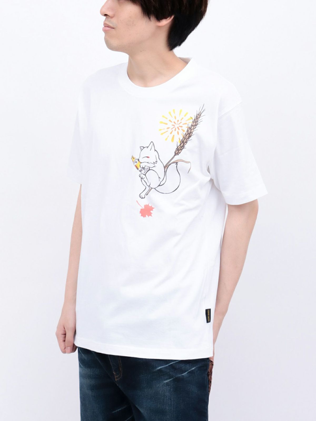 【今昔 -KON-JAKU-】“今昔ビール とりあえず生でっ！”刺繍入りTシャツ