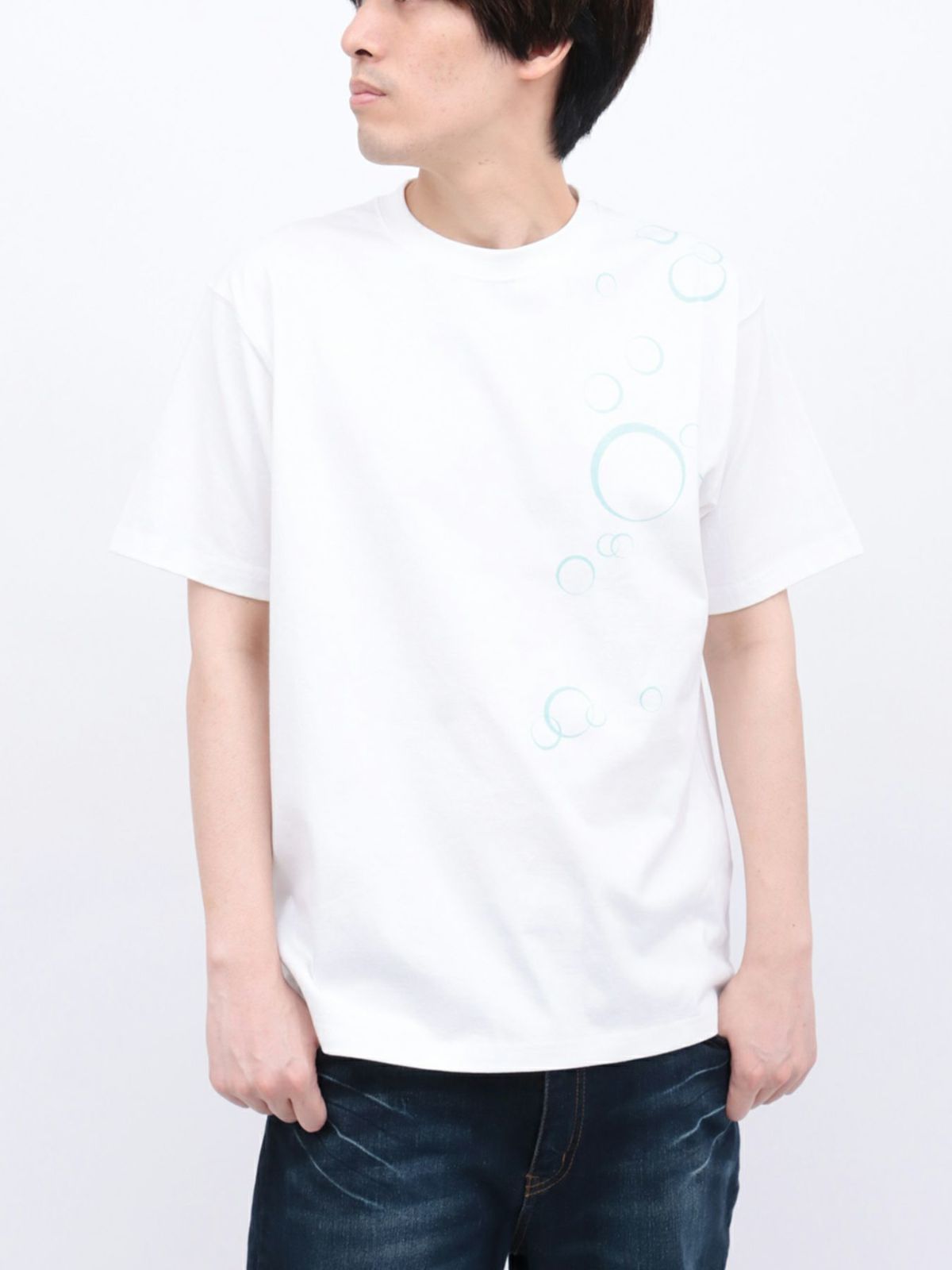 【絡繰魂】“麗しくらげ”刺繍入りTシャツ