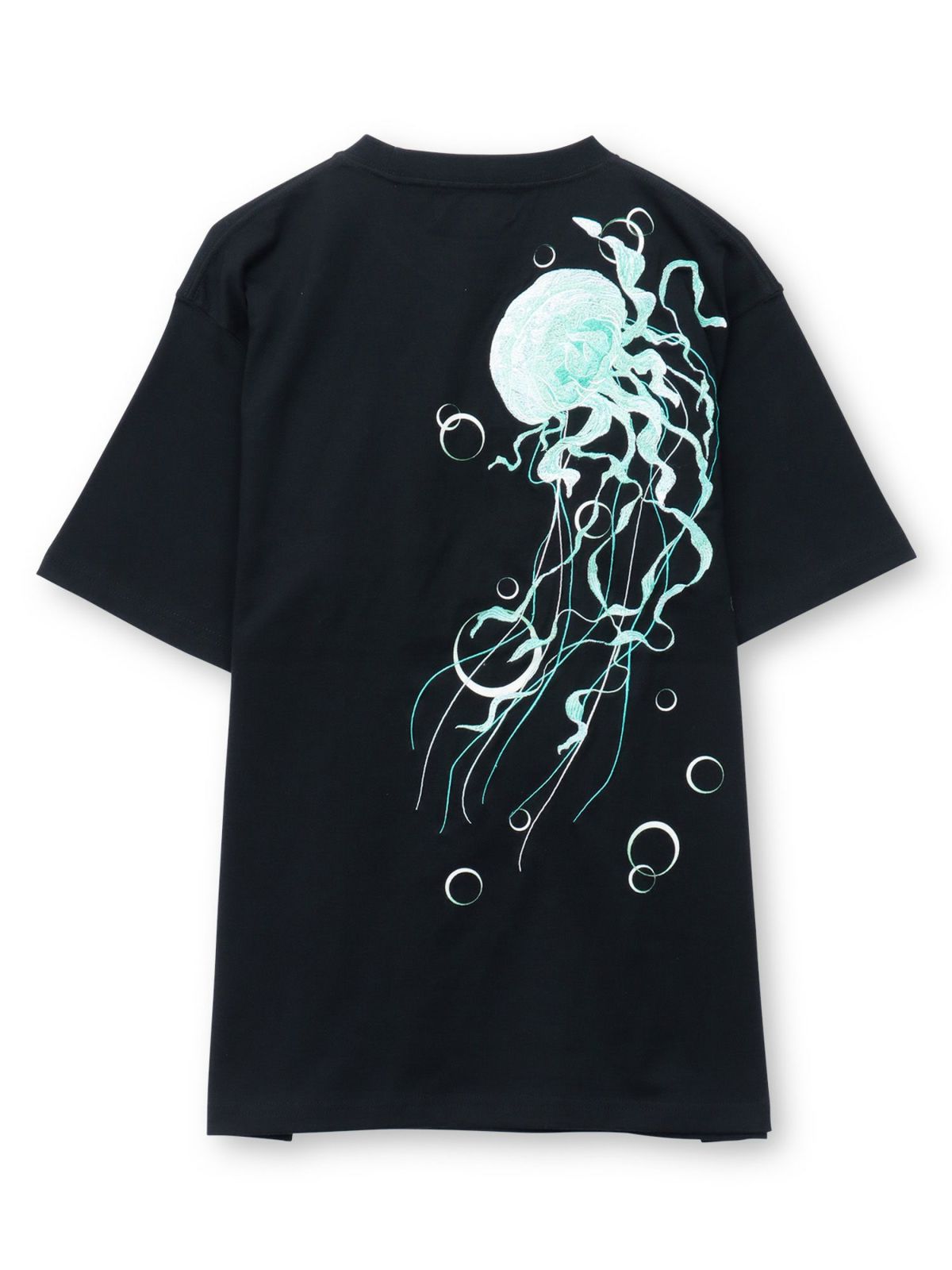 【絡繰魂】“麗しくらげ”刺繍入りTシャツ