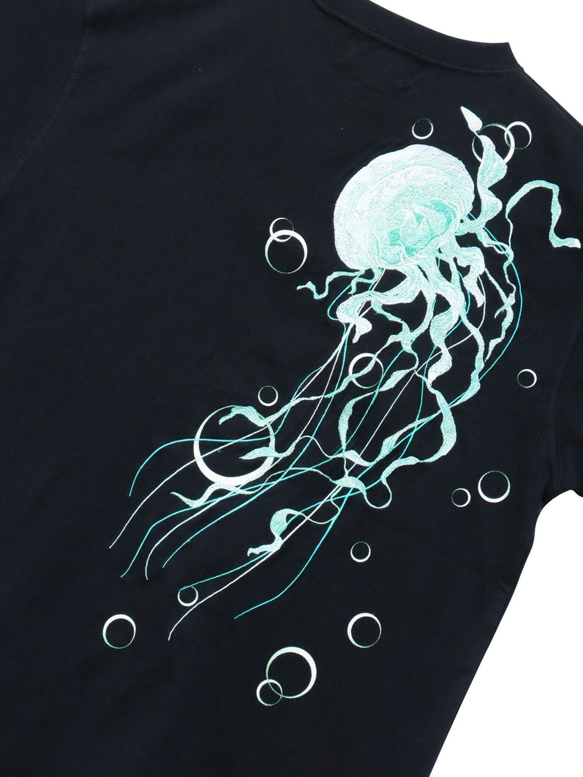 【絡繰魂】“麗しくらげ”刺繍入りTシャツ