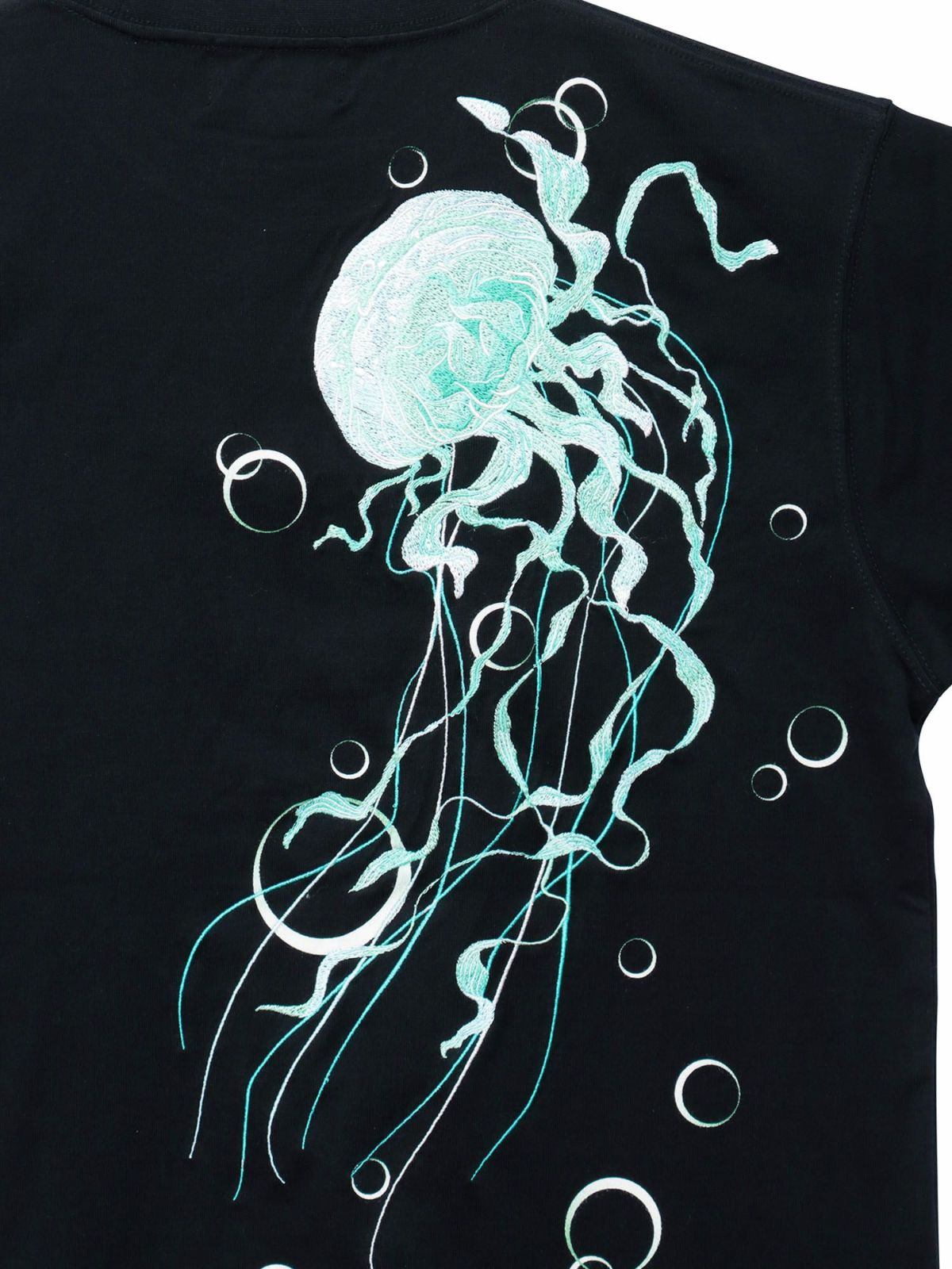 【絡繰魂】“麗しくらげ”刺繍入りTシャツ