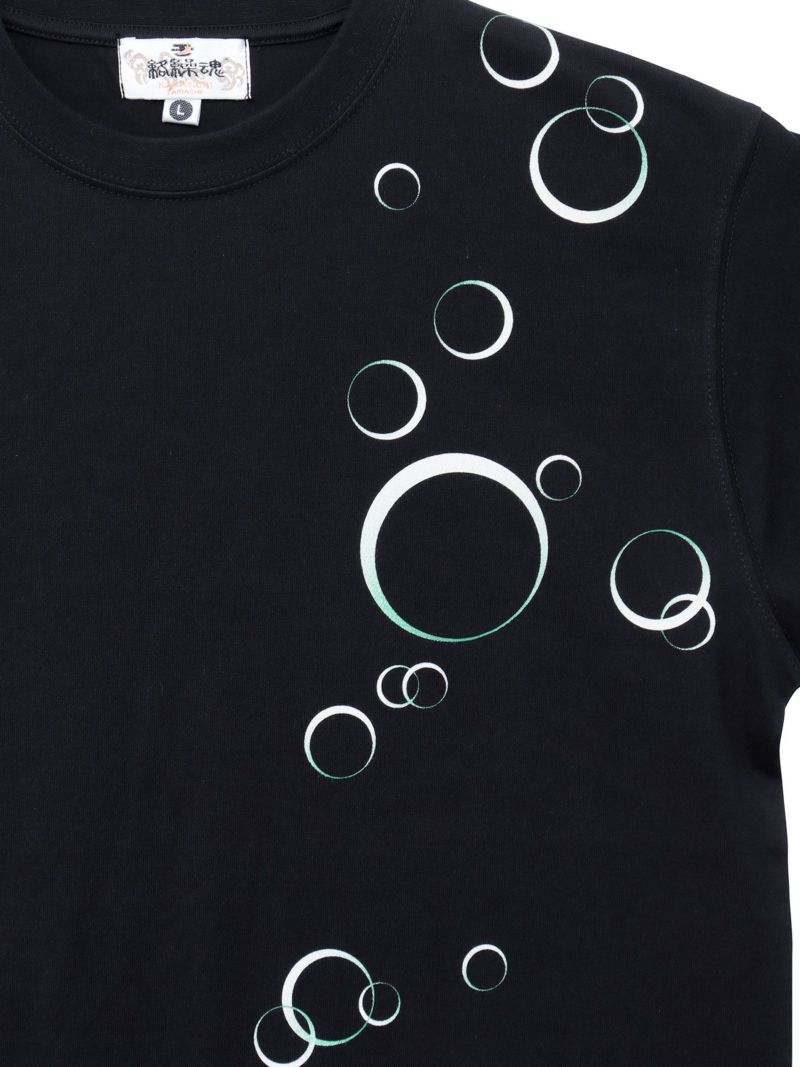 【絡繰魂】“麗しくらげ”刺繍入りTシャツ