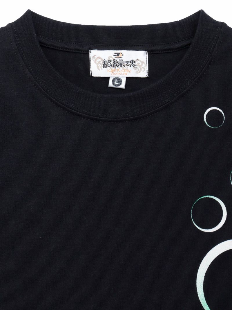 【絡繰魂】“麗しくらげ”刺繍入りTシャツ