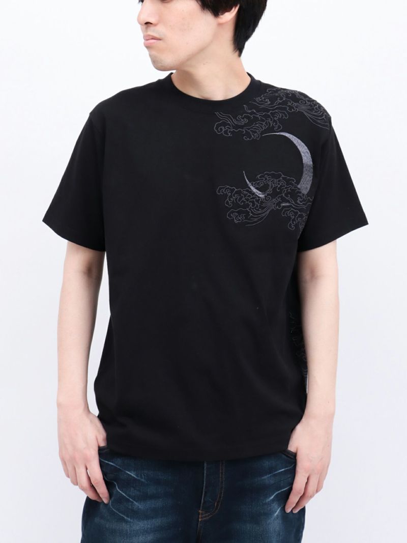 【絡繰魂・漆】“漆の龍”総刺繍Tシャツ