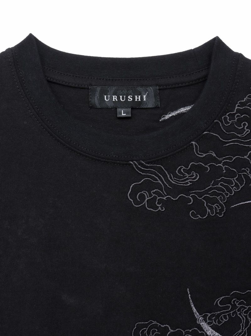 【絡繰魂・漆】“漆の龍”総刺繍Tシャツ