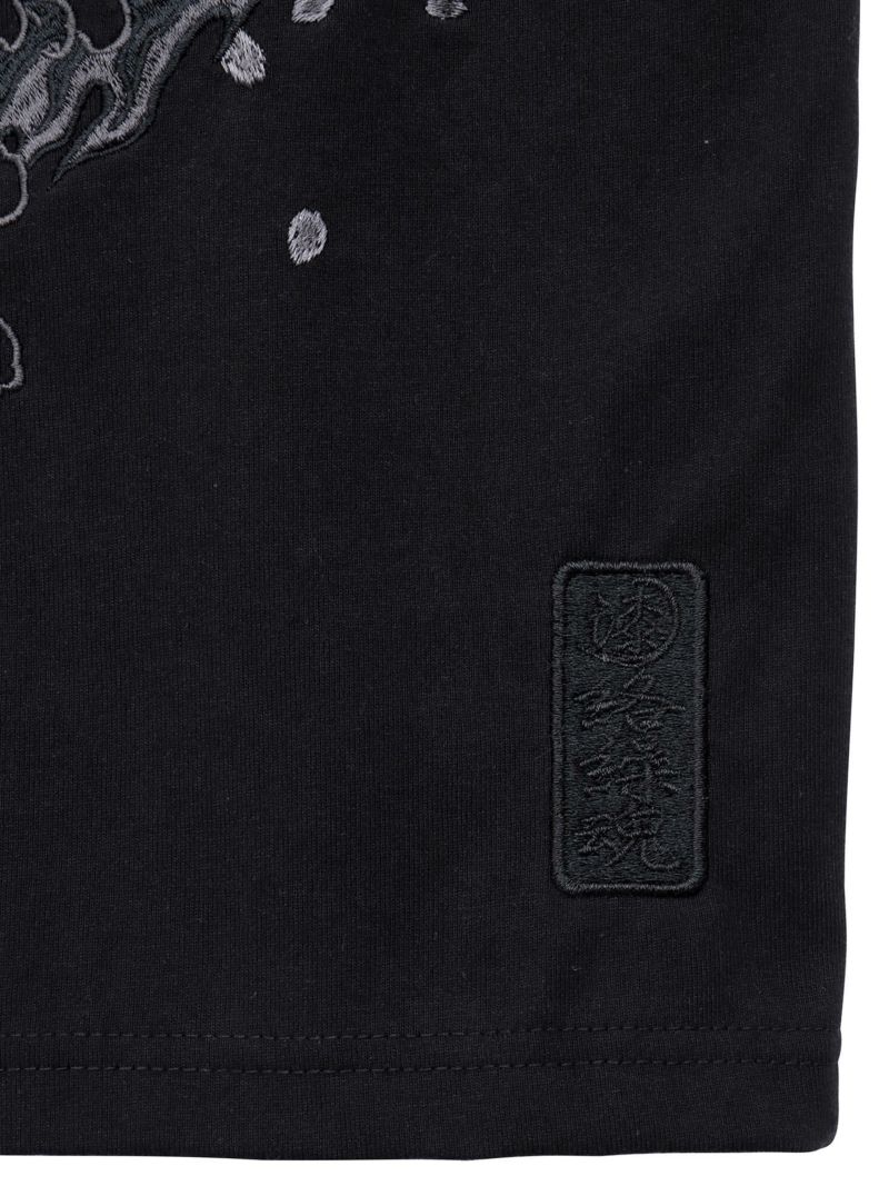 【絡繰魂・漆】“漆の龍”総刺繍Tシャツ