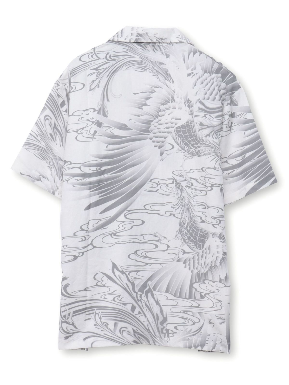 【絡繰魂】“鳳凰”総柄プリントアロハシャツ