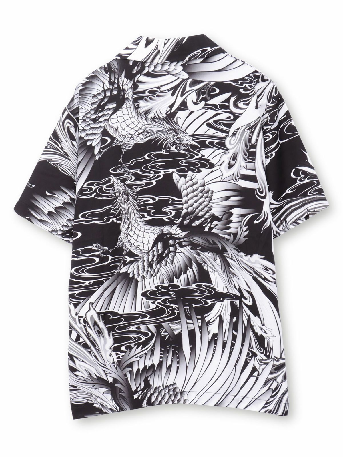 【絡繰魂】“鳳凰”総柄プリントアロハシャツ