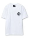 【DAZZLE】ロゴ刺繍 テレコ素材クルーネックTシャツ