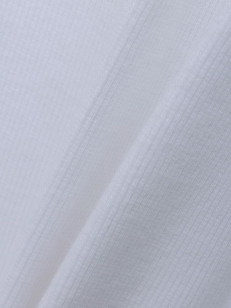 【DAZZLE】ロゴ刺繍 テレコ素材クルーネックTシャツ