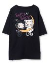 【BETTY BOOP】“黒猫&白猫ベイビーベティ”刺繍入りTシャツ〔別注〕