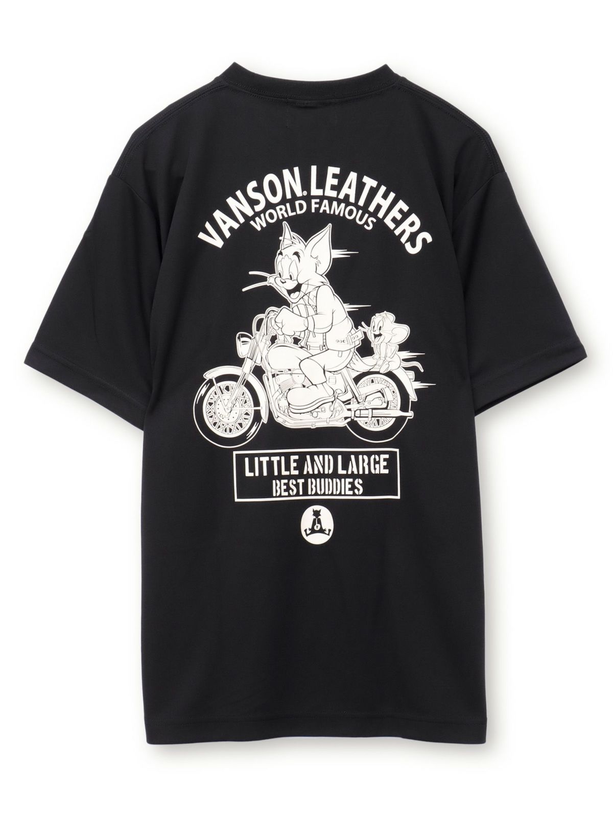 【VANSON×TOM and JERRY】“バイカーズトムジェリ”DRY素材Tシャツ
