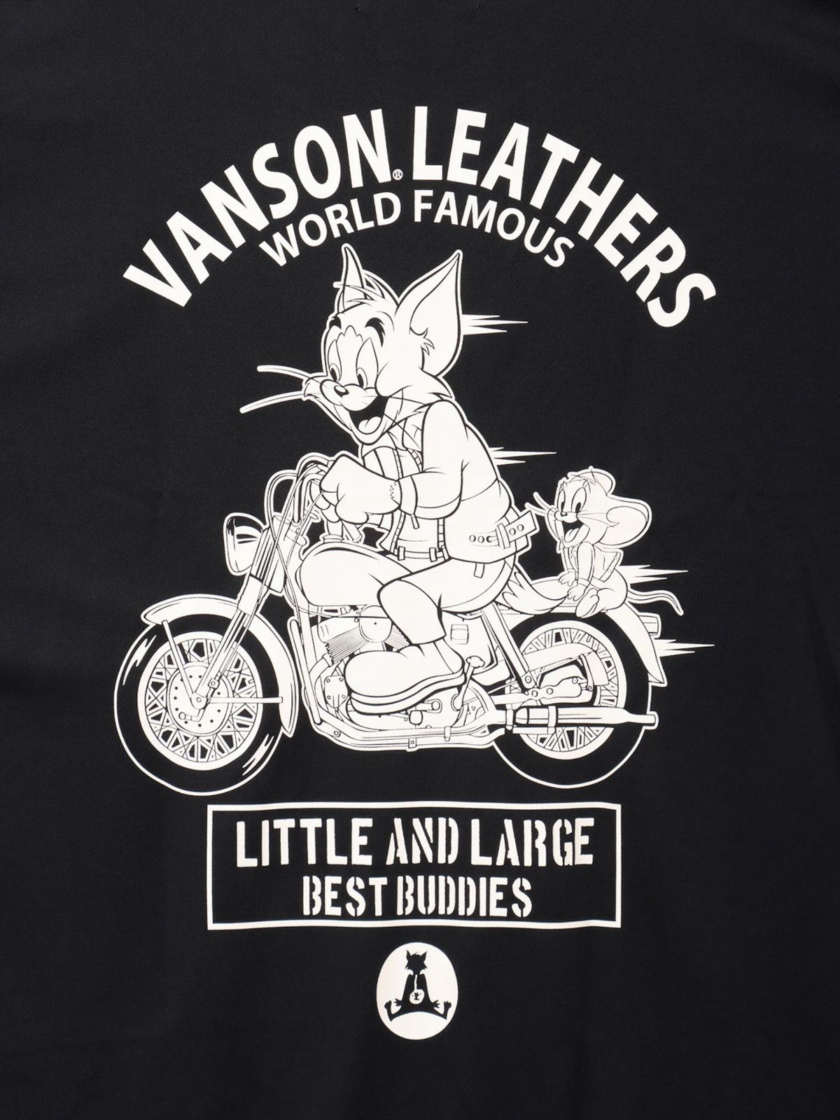 【VANSON×TOM and JERRY】“バイカーズトムジェリ”DRY素材Tシャツ