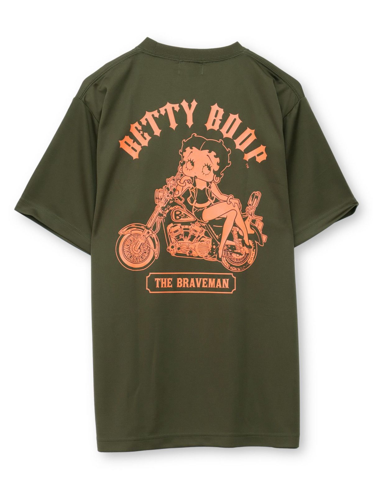 【The BRAVE-MAN×BETTY BOOP】“バイクベティ”DRY素材Tシャツ