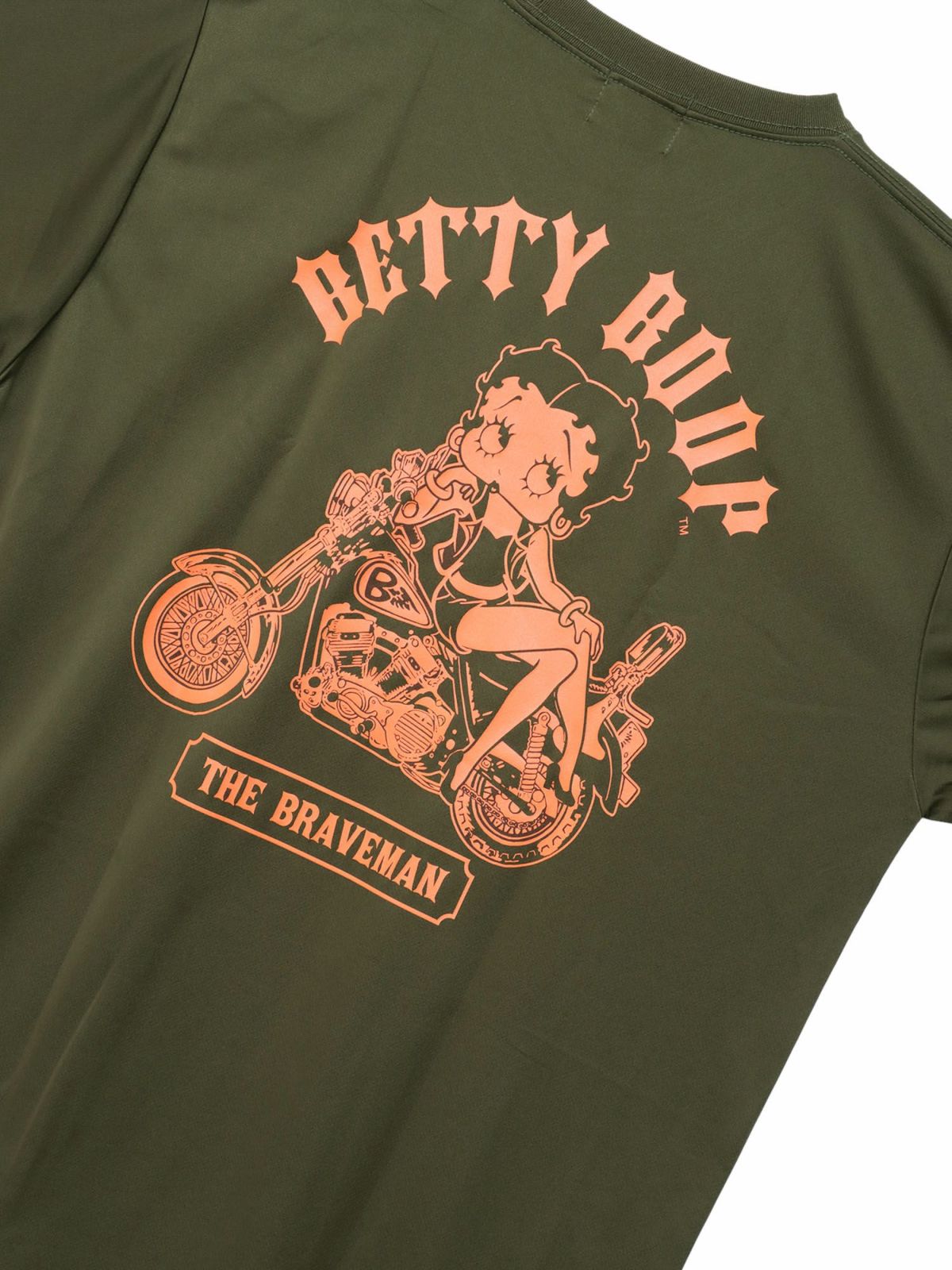 【The BRAVE-MAN×BETTY BOOP】“バイクベティ”DRY素材Tシャツ