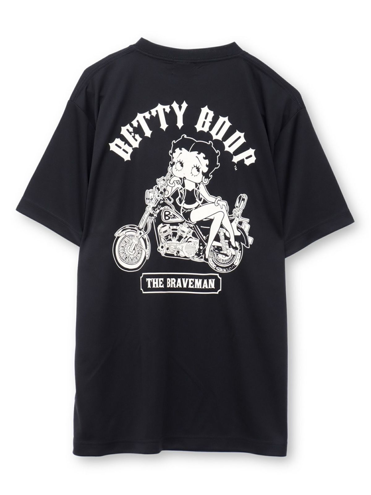 【The BRAVE-MAN×BETTY BOOP】“バイクベティ”DRY素材Tシャツ