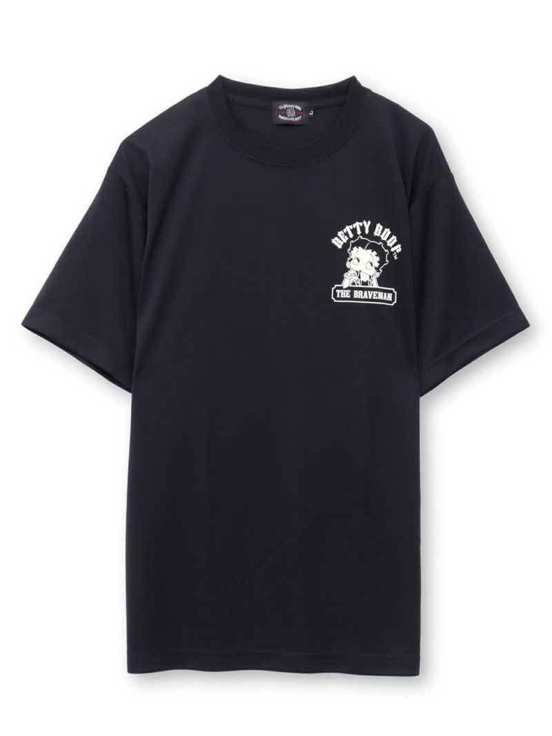 【The BRAVE-MAN×BETTY BOOP】“バイクベティ”DRY素材Tシャツ