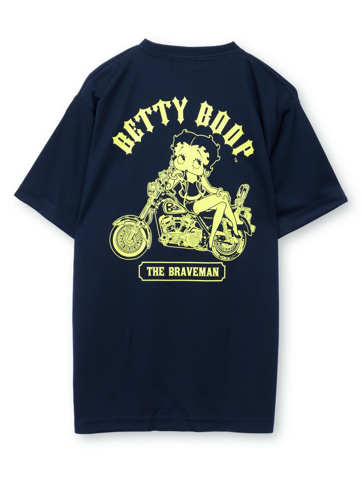 【The BRAVE-MAN×BETTY BOOP】“バイクベティ”DRY素材Tシャツ