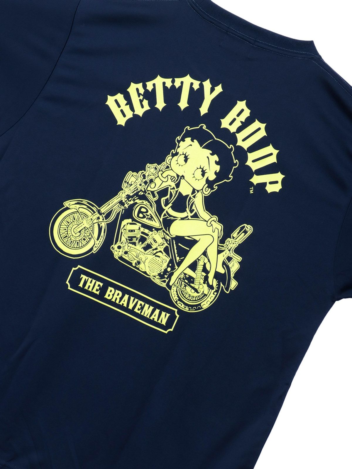 【The BRAVE-MAN×BETTY BOOP】“バイクベティ”DRY素材Tシャツ