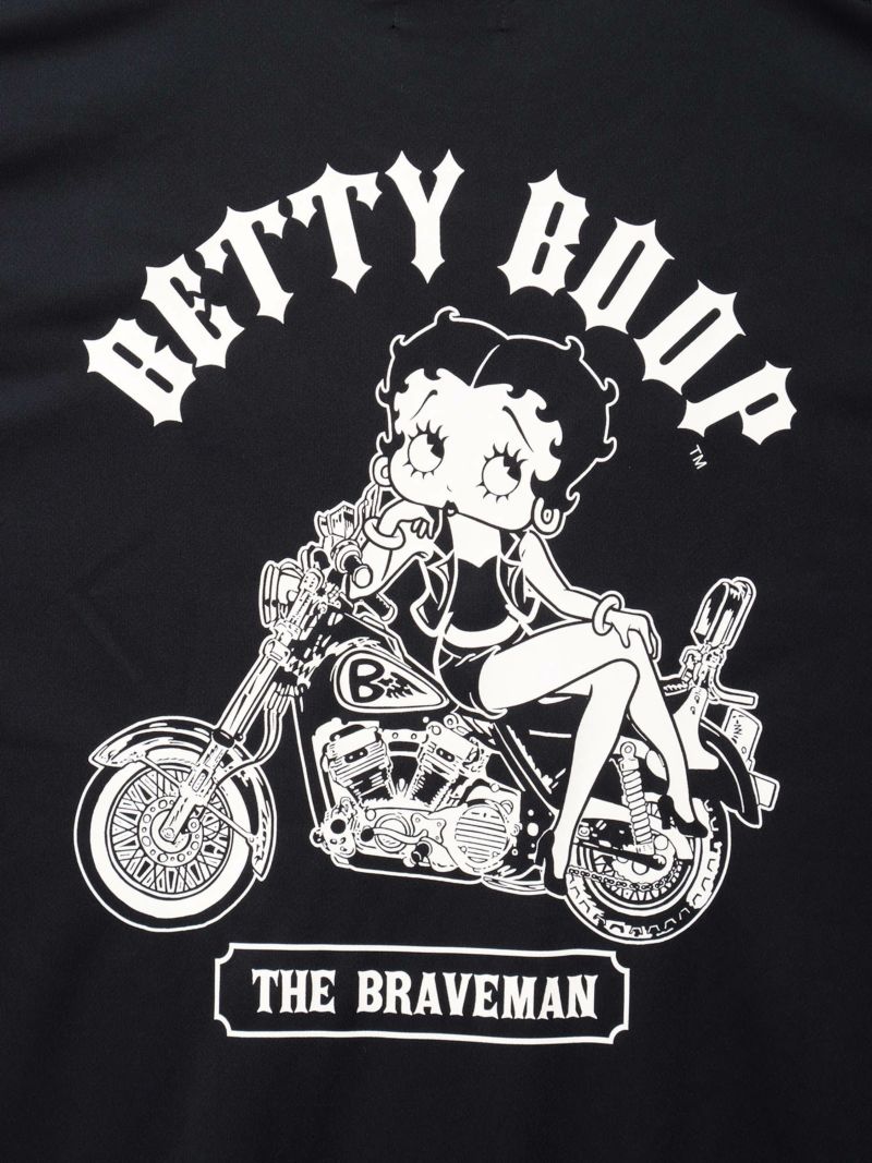 【The BRAVE-MAN×BETTY BOOP】“バイクベティ”DRY素材Tシャツ