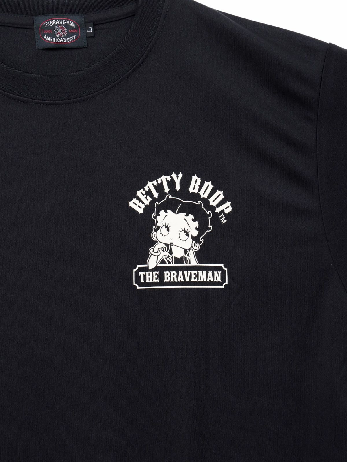 【The BRAVE-MAN×BETTY BOOP】“バイクベティ”DRY素材Tシャツ