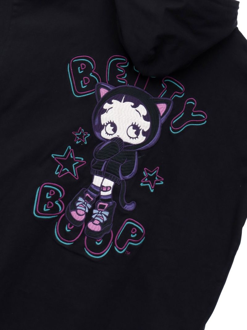【BETTY BOOP】“サイバーベティ”BIGシルエット半袖TEEパーカー〔別注〕